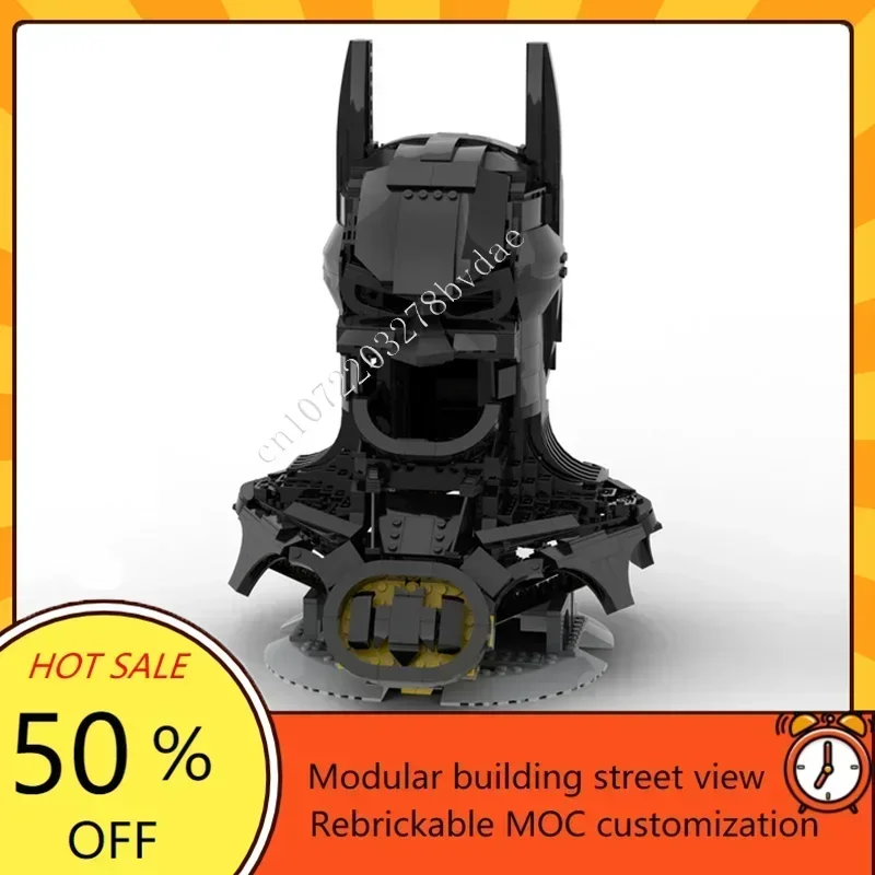 1065 ELEMENTÓW 76139 Maska Nietoperza Wojna Kosmiczna Militarny MOC Model Bitewny Kostka Konstrukcyjna DIY Edukacyjna Zabawka Prezent - Zestaw Modelu Statku Kosmicznego dla Dzieci