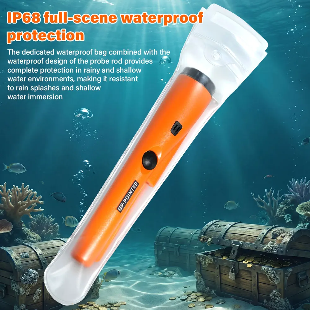 Wasserdichter Pinpointer GP-Pointer Handgehaltener Metalldetektor Positionierungsstab Schatzsuchgerät Mit Armband LED-Licht – Detail 13