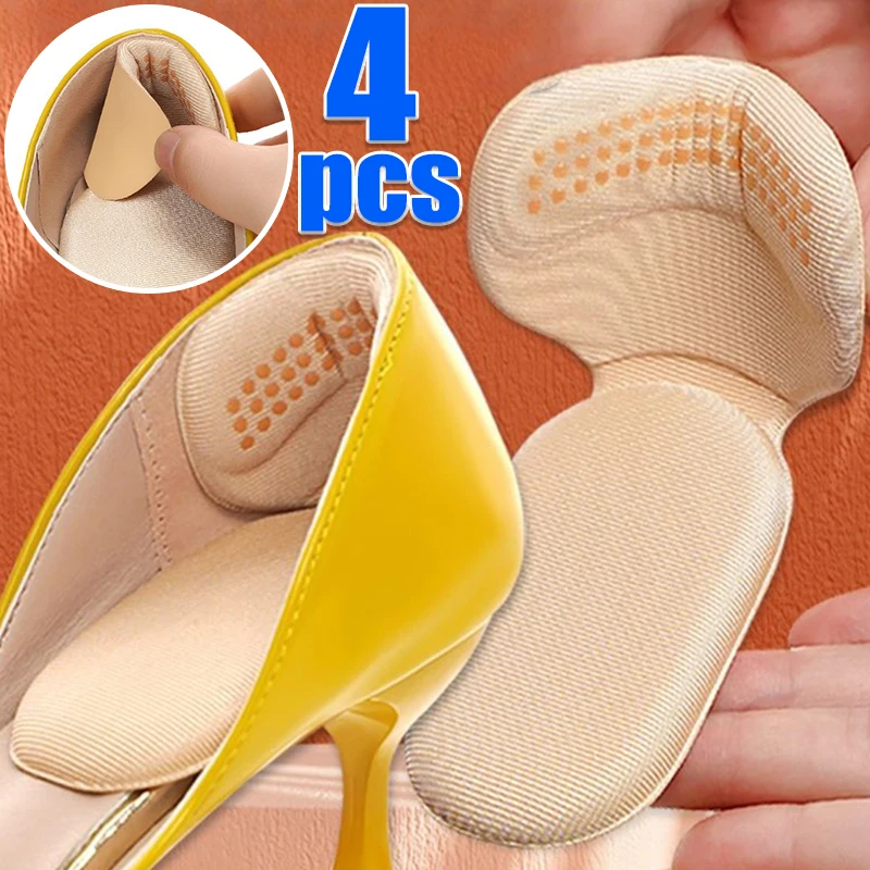 Heel Stickers Heel Protectors Sneaker Shrinking Size Insoles Anti-wear Feet Shoe Pads Adjust Size High Heel Cushion Inserts