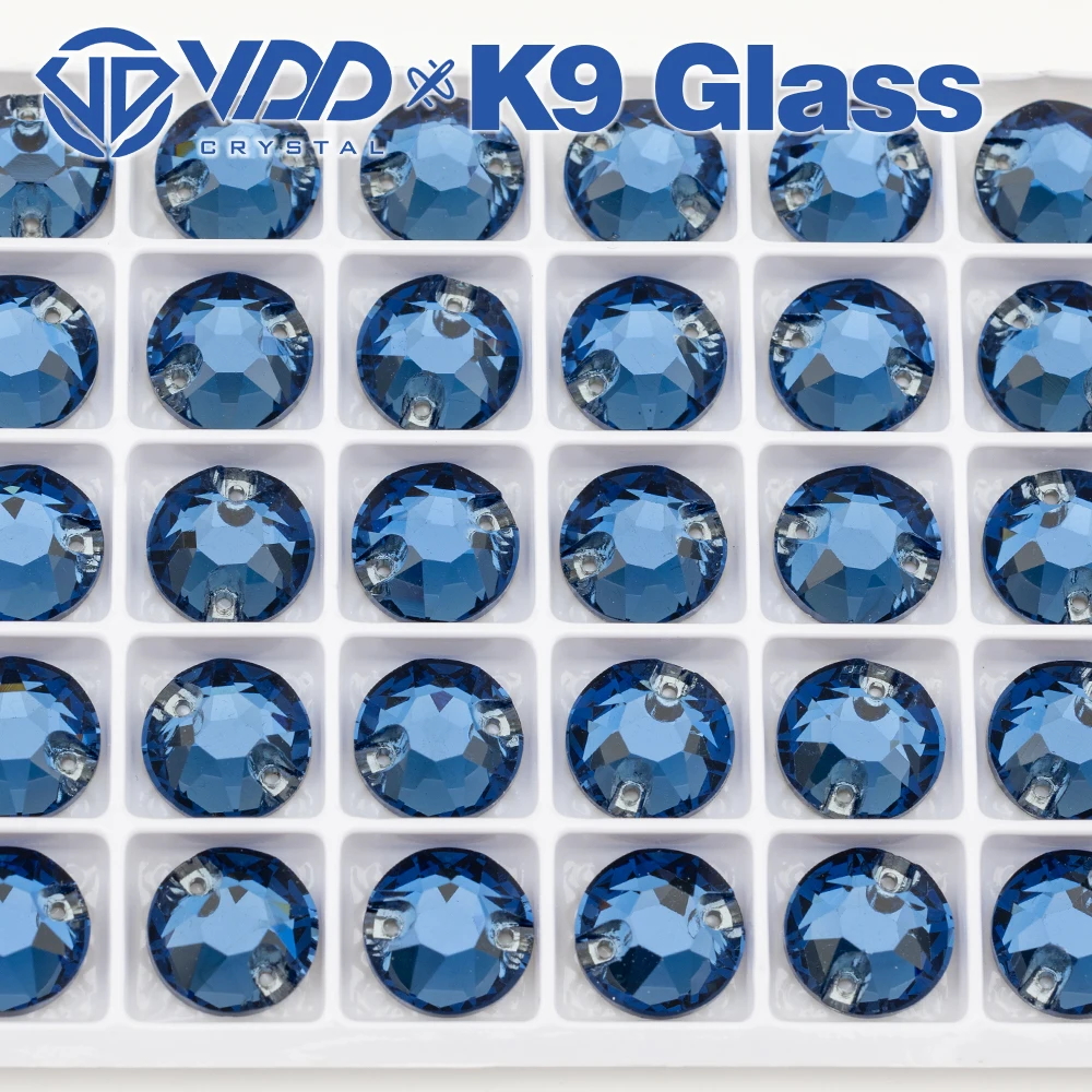 VDD S119 Montana 8 Große 8 Kleine K9 Glas-Aufnäher-Strasssteine Hochwertige AAAAA Kristall-Flachboden-Nähsteine – Detail 5