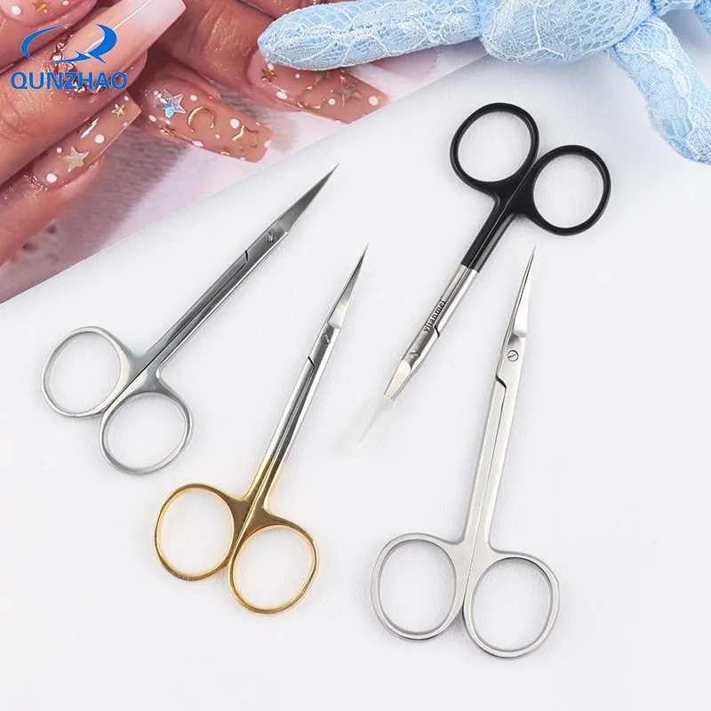 

2pcs/set Nail tool Nail Cuticle Scissors Stainless Steel Clipper ToolManicure Pedicure Tools Dead Skin Scissor Nipper