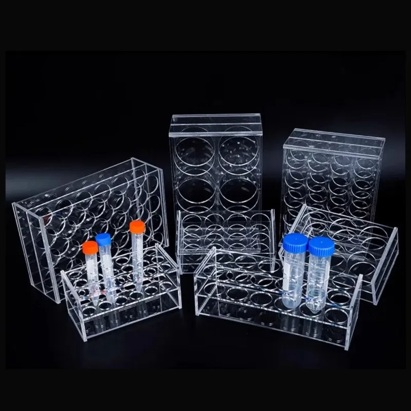 0.2ml/1.5ml/2ml/5ml organic glass centrifuge tube rack e