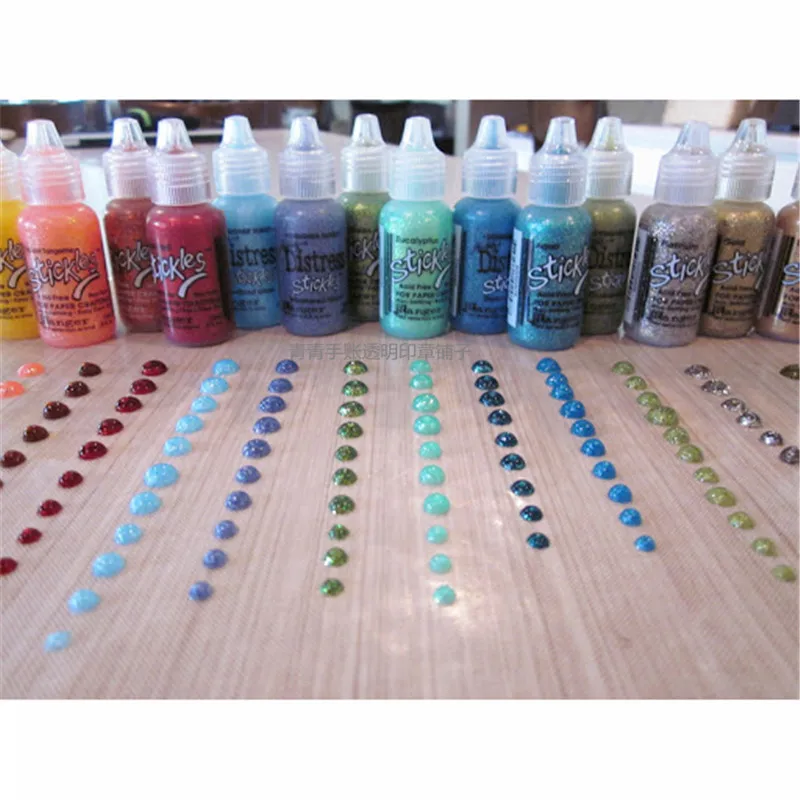 Ranger Glitter Gel Stickles Glitter Acrylic Liquid Embellishments Craft Decorating DIY Paint watercolor paint