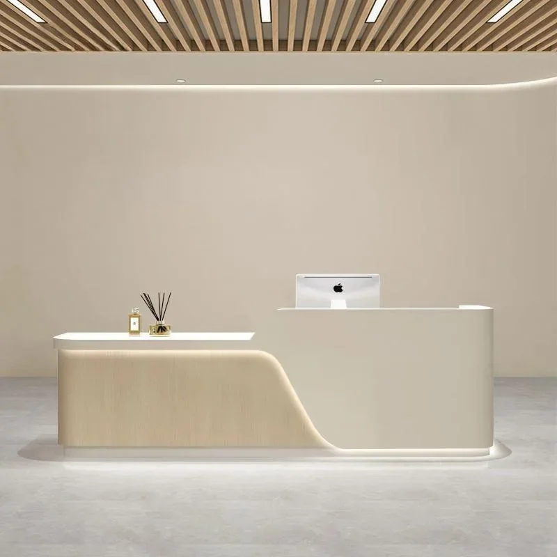 Luxury Table Professional Set Front Desk Reception Counters Coordinate Worktable Reception Estetista Office Furniture