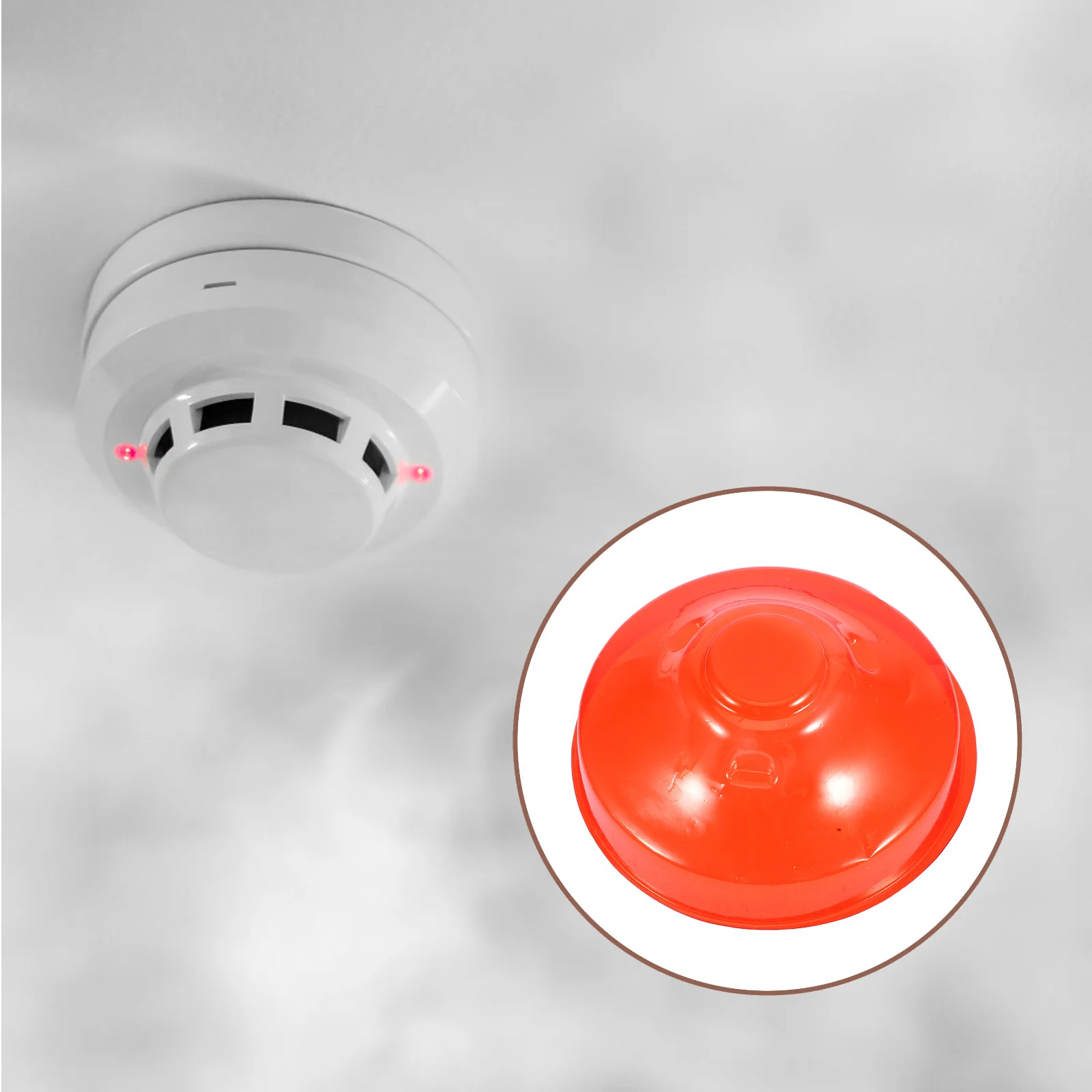 

2Pcs Smoke Cover Plastic Fire Alarm Protector Noise Reduction Cooking Baking Smoke Guard Fire Alarm Cover
