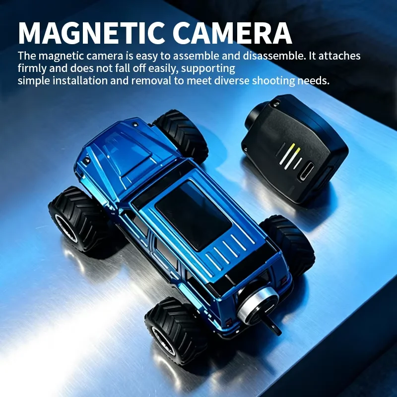 Mini FPV Camera RC Car 1:64 Scale Remote Control SUV Smartphone APP Control Wireless Video Racing Model With Display Box