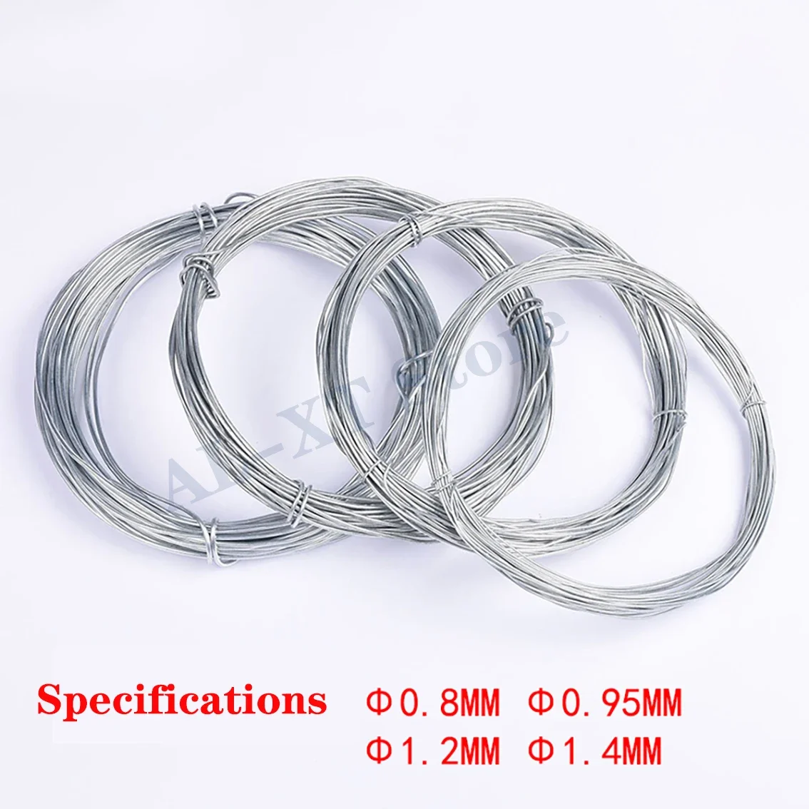 CS 0.8mm 0.95mm 1.2mm 1.4mm Galvanized Iron Wire Household Fine Soft Iron Wire Handmade DIY Binding Hanging Curtain Clothesline