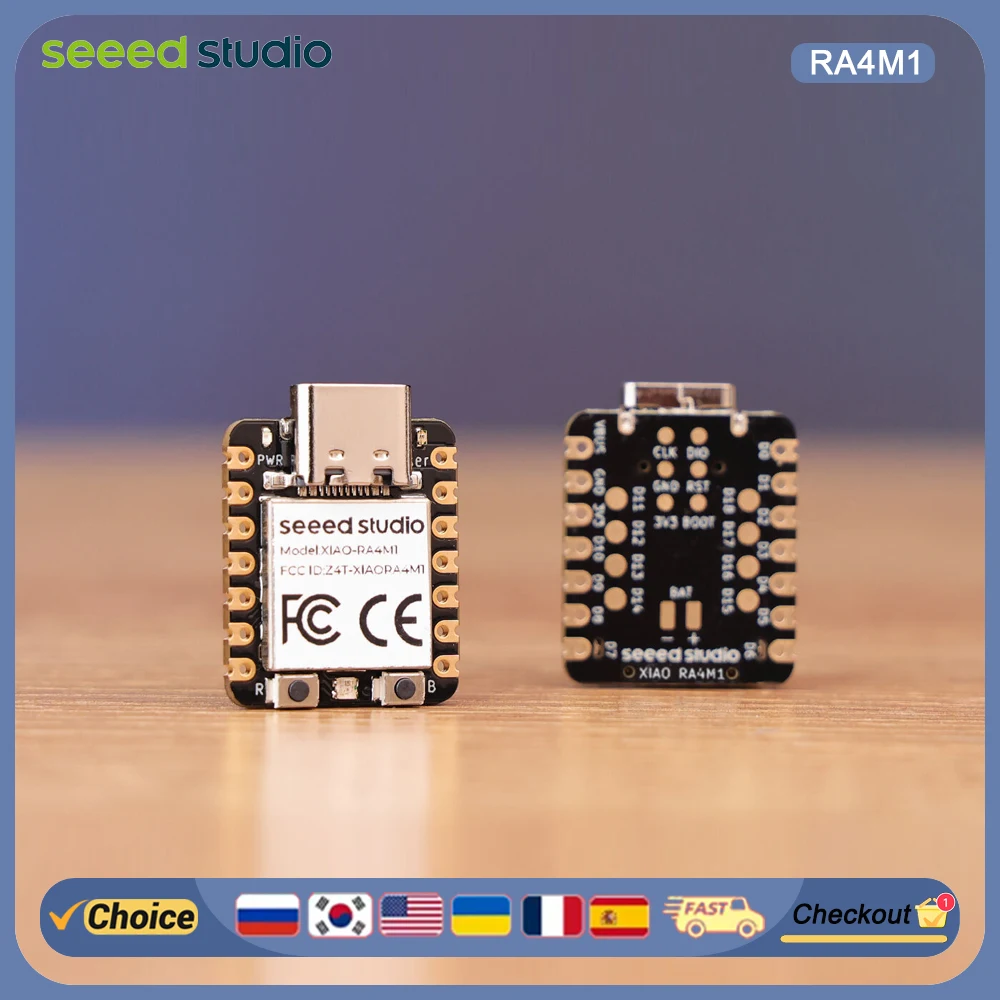 

Seeed XIAO RA4M1 - ARM Cortex-M4 Dev Board, CAN BUS, USB 2.0, Arduino IDE, Low Power