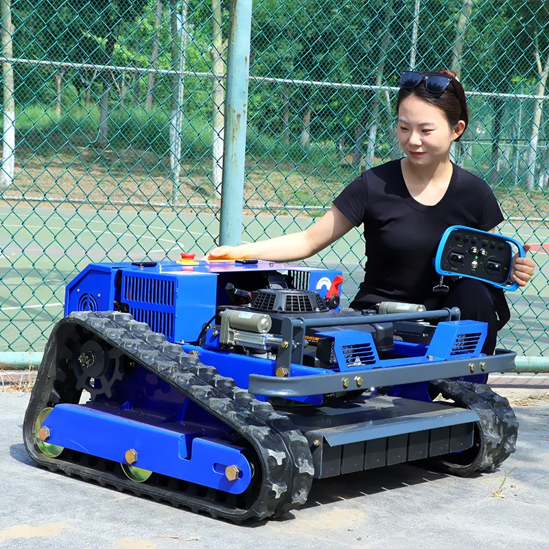 Mini cortacésped con Control remoto personalizado, Robot inteligente de giro cero, cortacésped de gasolina con CE EPA, adecuado para todo terreno