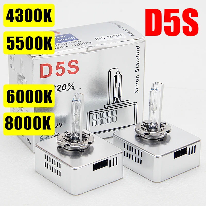 2pcs 25w D5S 4300K 6000K 8000K HID light Xenon Headlight OEM Lamp D5S Bulbs