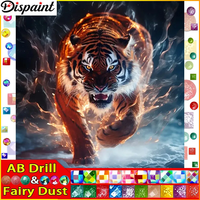 

Набор для алмазной живописи, 5D «сделай сам», «Тигр»