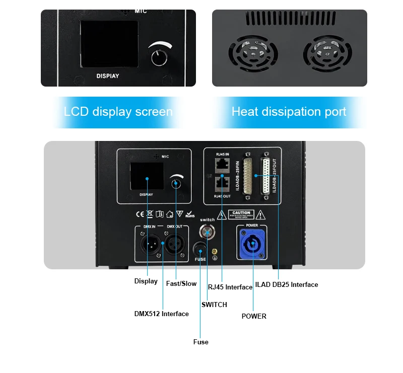 Animiertes Laserlicht, 5 W, vollfarbiges Scannen, ILDA, Bluetooth-Steuerung, DMX512, Strahlprojektor, Bar, Club, DJ, Disco, Weihnachtsfeier – Detail 4