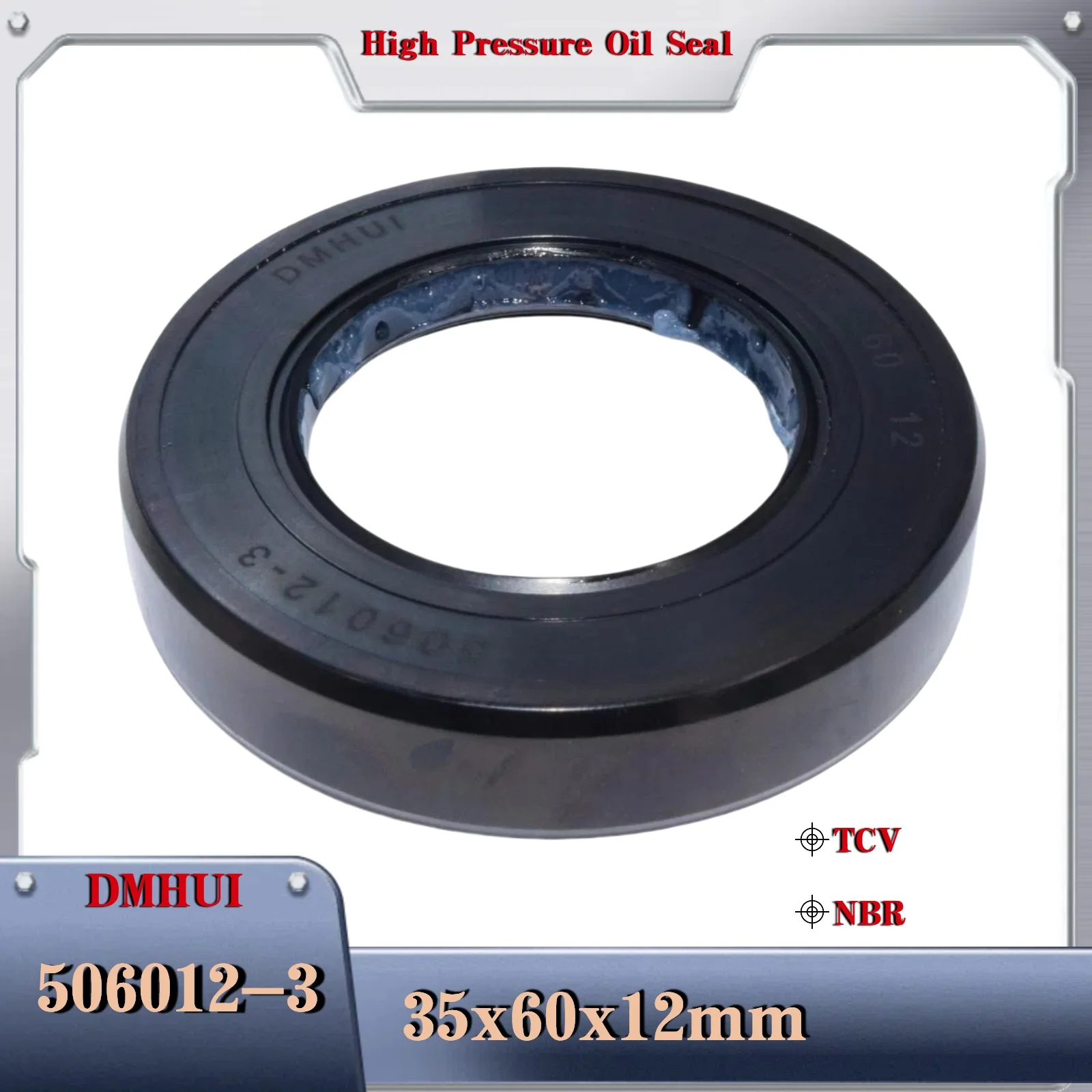 

High Pressure Oil Seal Model 35*60*12 or 506012-3 Shaft oil seal 35x60x12 TCV For Hydraulic pump or motor Oil seal