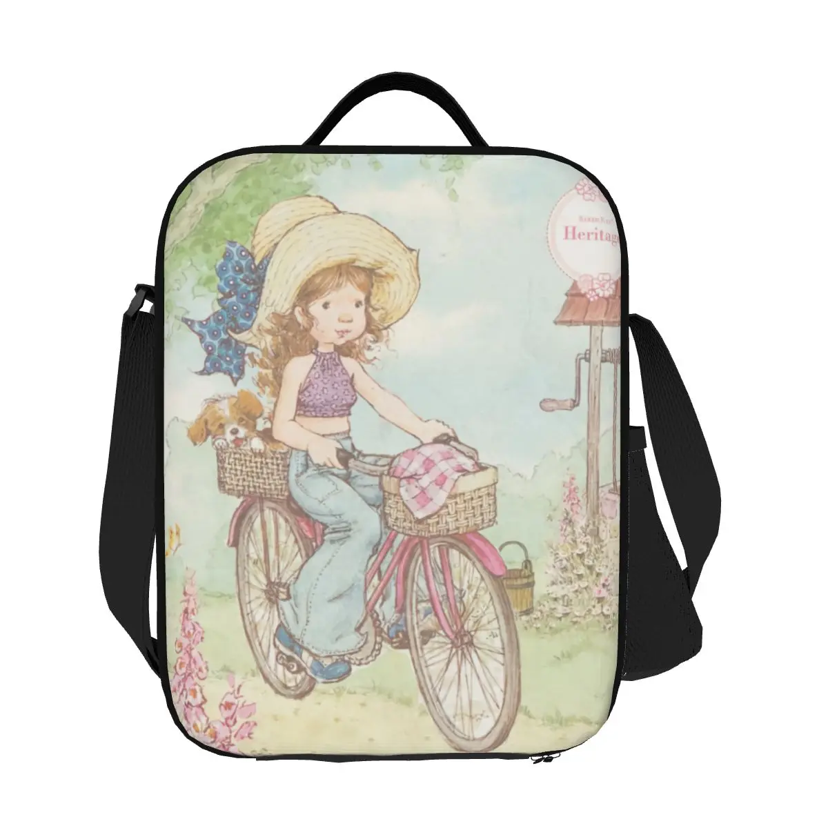 

Custom Sarah Kay Cartoon Animation Lunch Bag Men Women Warm Cooler Insulated Lunch Boxes for Kids School