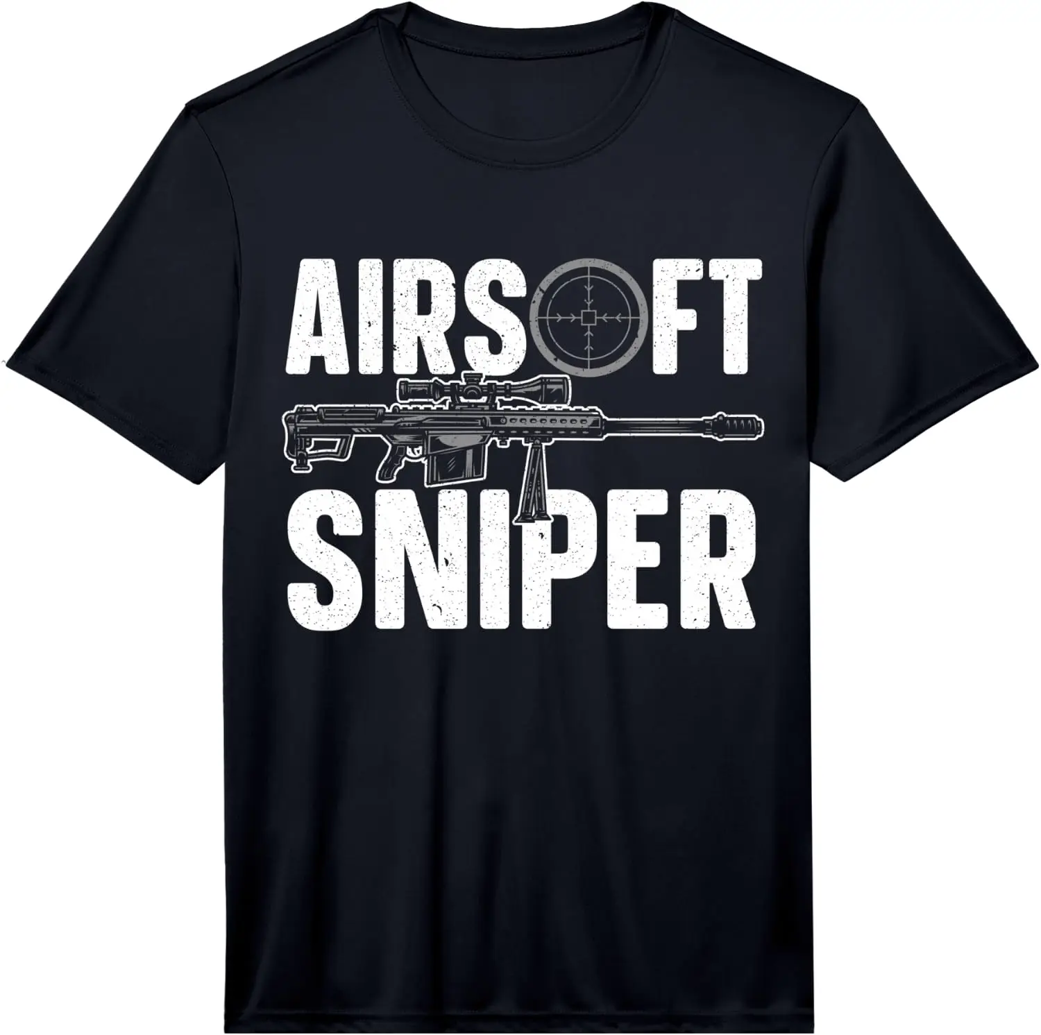 Mens Airsoft Lover Tactical Shooting Game Sniper Military Performance T-Shirt 100% Cotton Trendy Y2K Short-Sleeve Tee – Soft,
