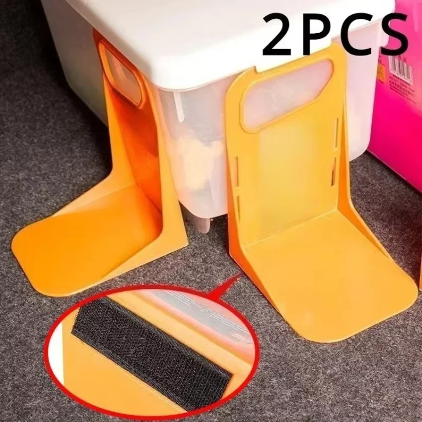 2pc Car Back Auto Trunk Fixed Rack Holder Stand Shake-proof Organizer Fence Storage Holder Adjustable Distance Storage Box Fixer