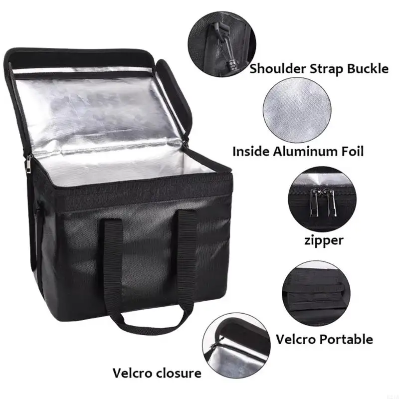 Draagbare energie draagtas met handvat verwijderbare schouderriem brandbestendige zware krachtcentrale draagtas