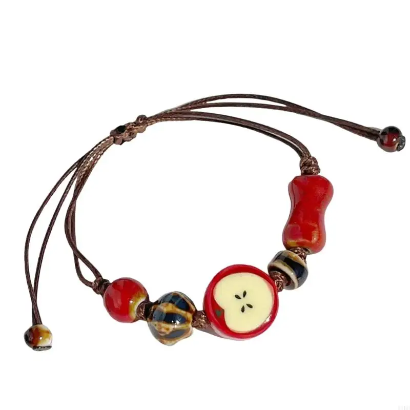 31BB Pulsera cerámica artística Pulsera encogen cabildea para niñas para niñas