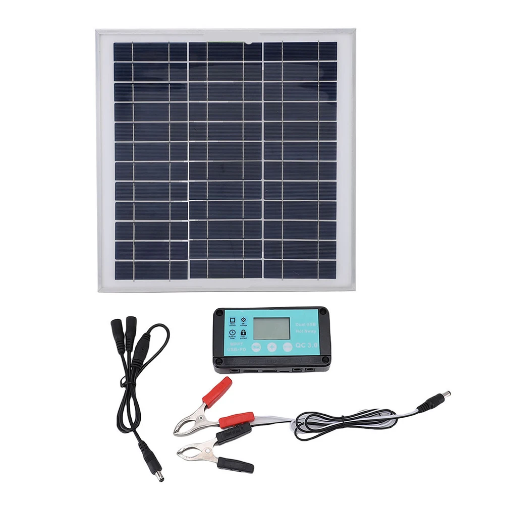 200W Solar Kit with Dual 100W Panels 10A Controller and Solar Splitter for Flexible Installation on for rvs Boats for campers
