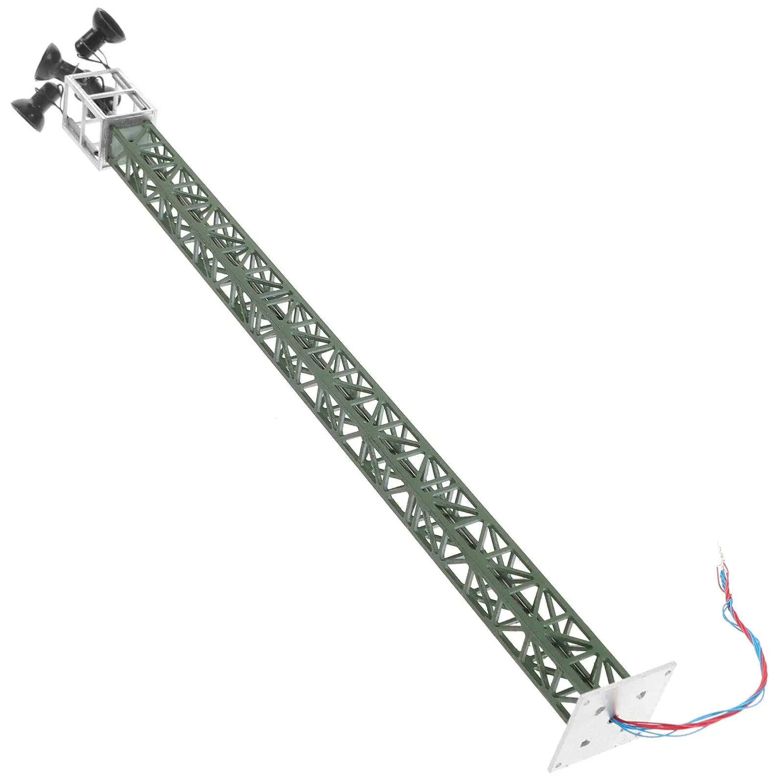 

Mini Railroad Signal Light Sand Table Prop Sturdy ABS Metal Traffic Light for Mini House Train Landscape Scene Decor