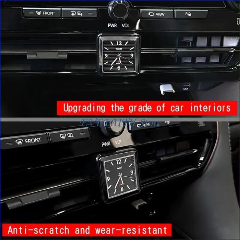 

124B Car Central Control Clock Automotive Interior Accessory for ALPHARD VELLFIRE 40 Series 2023 Easy Installation Car Clock