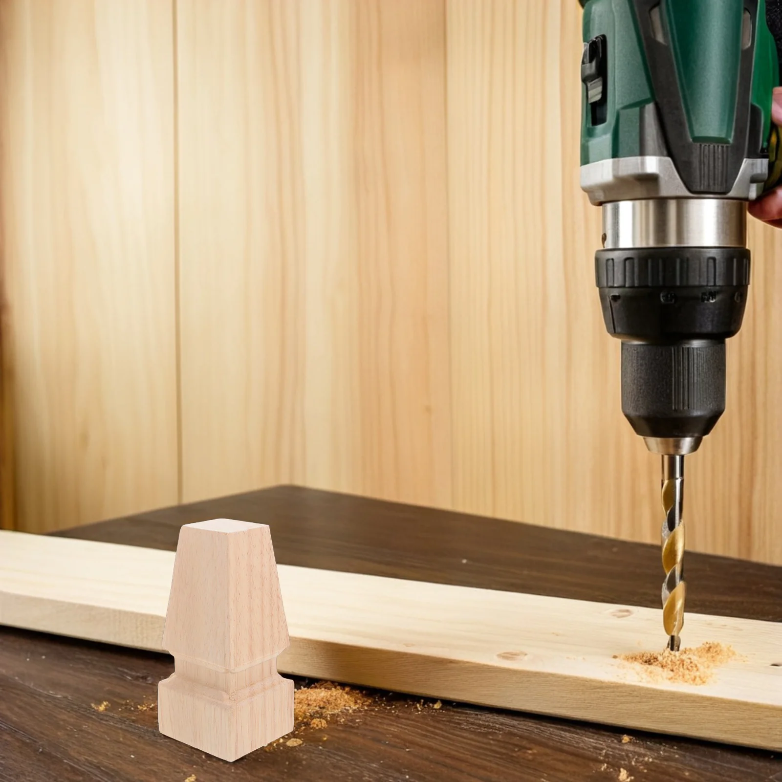 Nóżki do mebli z litego drewna, europejski styl lekkiego luksusu, rzeźbione, kwadratowe, zamienne nóżki do dekoracji wnętrz, stołów, szafek, sof.