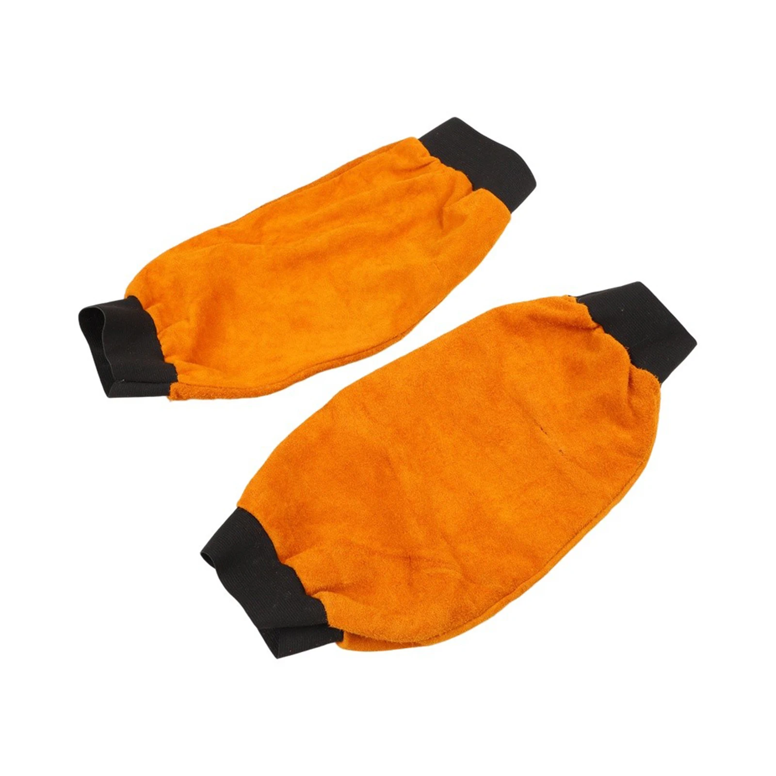 Leather welding arm guards for industrial welding tasks offering comfort breathability and reliable heat resistance