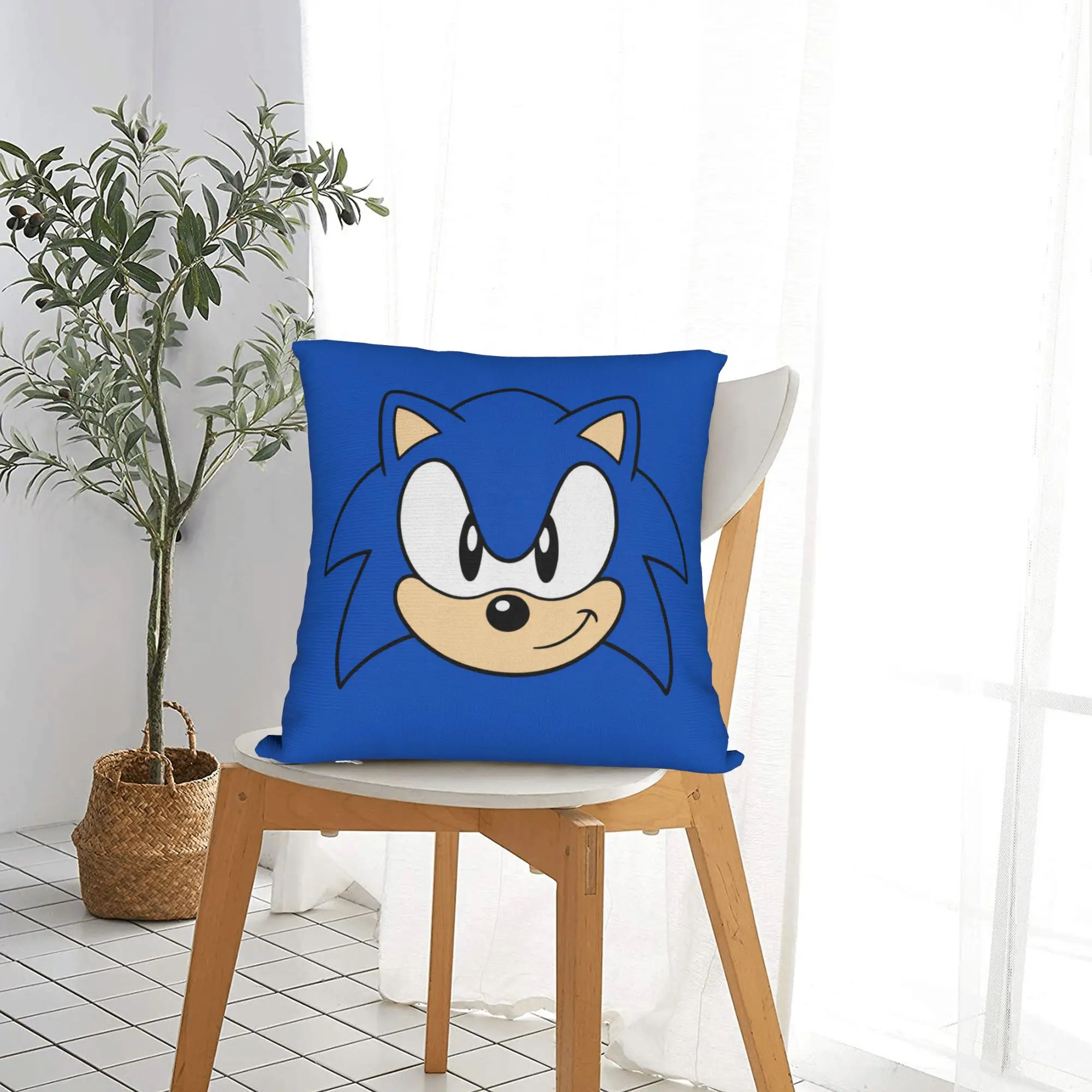 Soniced Game Retro Gaming Square Pillow Case  Cushion Covers Awesome Polyester Decor Pillowcase for Car 45*45cm