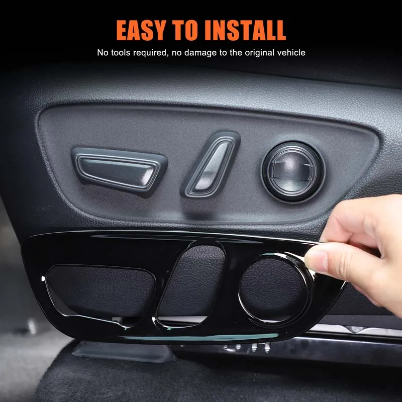 

For Toyota Land Cruiser 250 Prado J250 LC250 2024 2025 ABS Car Seat Adjustment Button Frame Trim Protection Cover Accessories