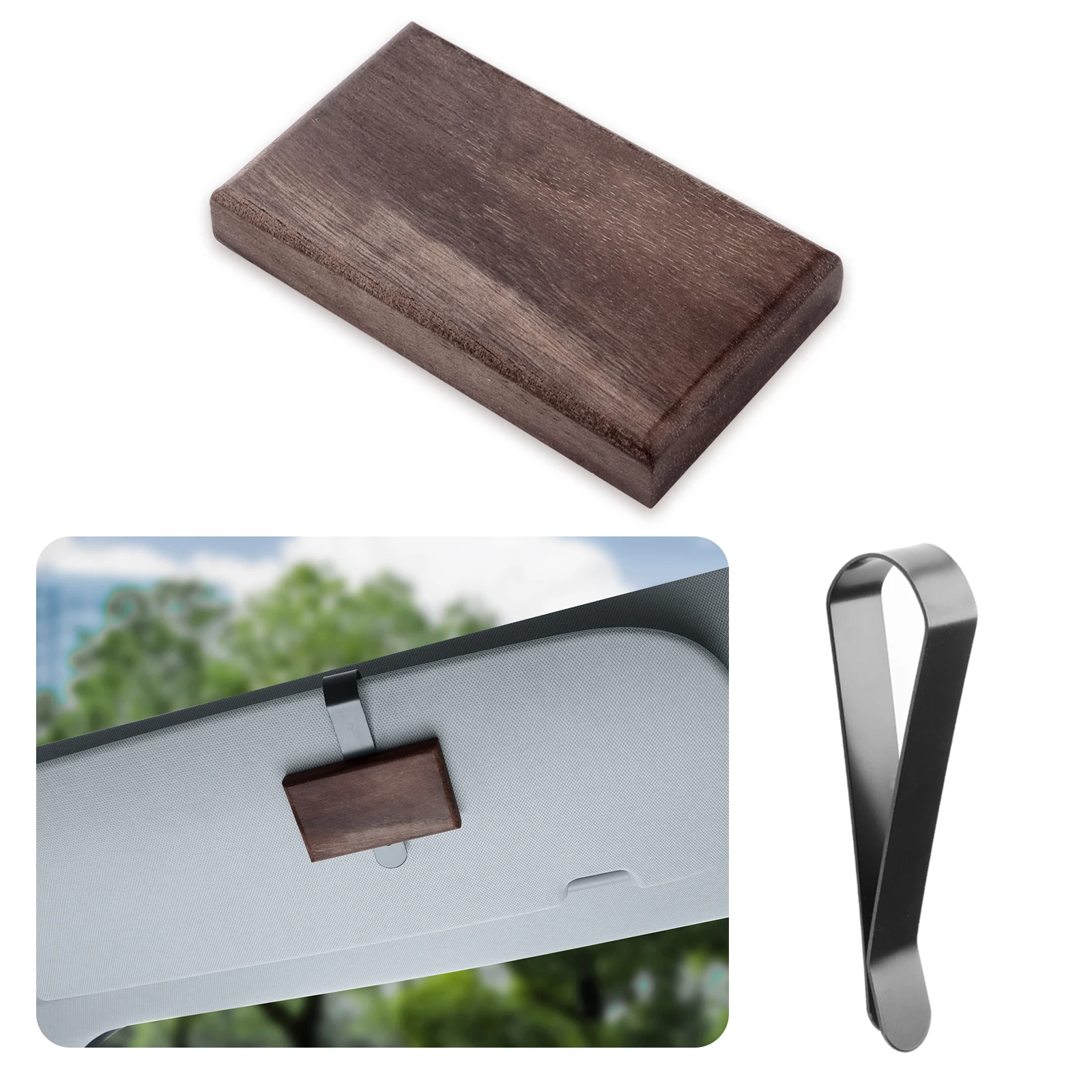 Car Air Freshener Small Wooden Diffuser Wood Block Aromatherapy Refill Smell Interior Odor Eliminator Accessories Gift