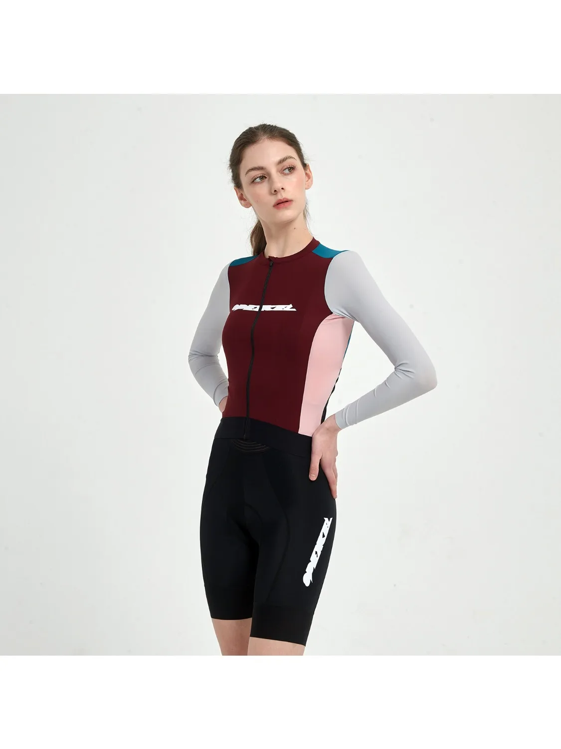 AliExpress NONE SPEXCEL Women Cycling Jersey Color Block Breathable Sun Protection Long Sleeve MTB Road Bike Off-Road Riding Clothes