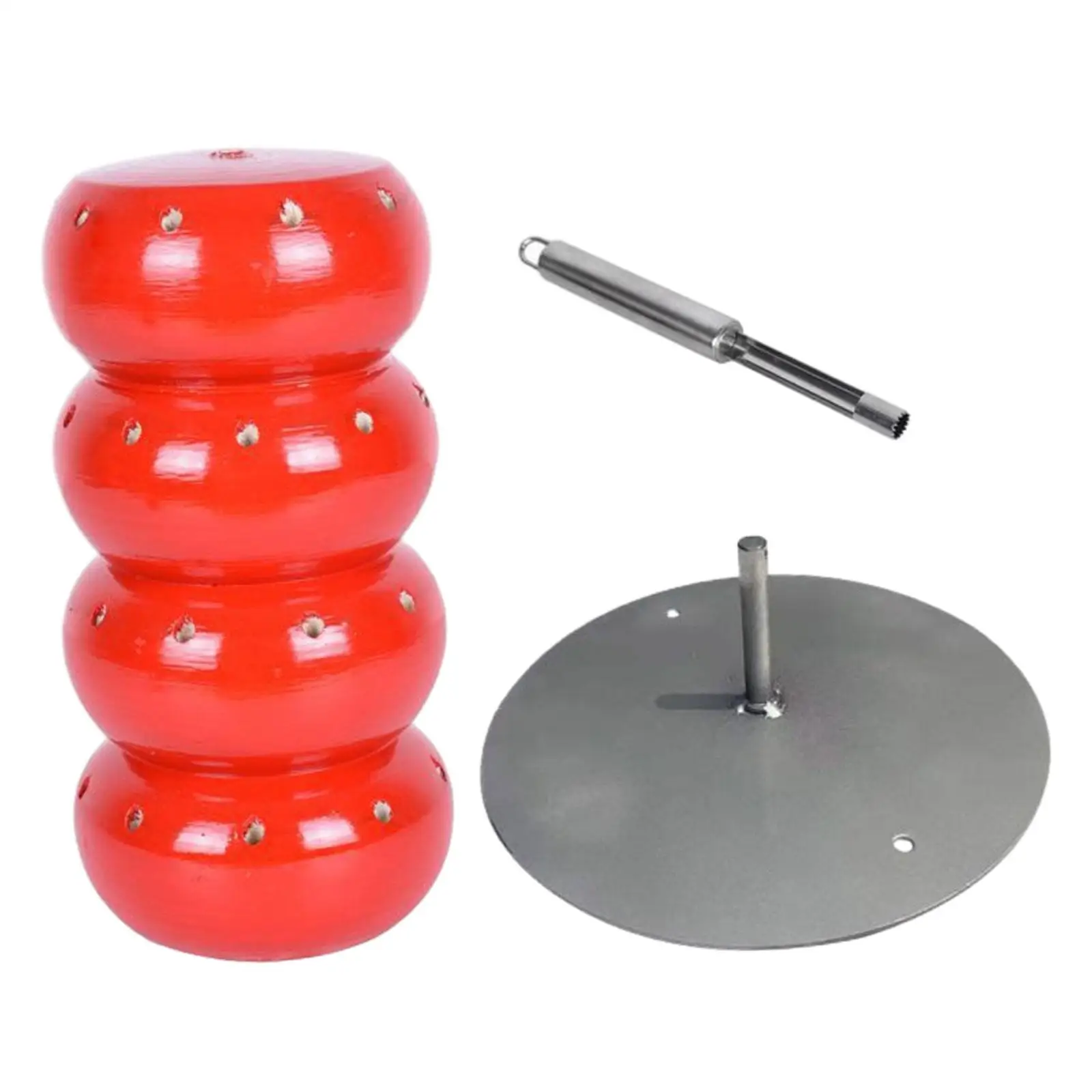 Lollipop Stand Holder 4 Tiered Wood Rack Red for Afternoon Tea Parties
