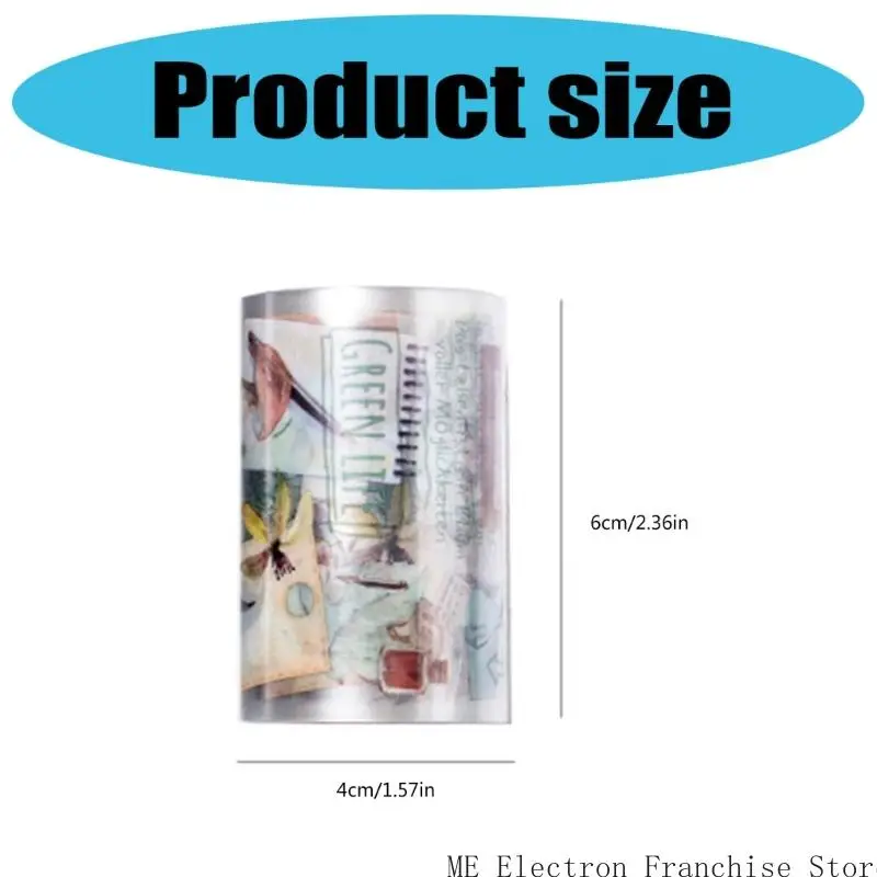 T5EA ScrapBooking Декоративная лента 6 ммх2м прозрачная домашняя лента для журнала ScrapBooking Journal