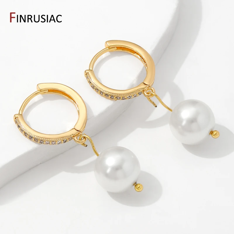 14K vergoldete Ohrringhaken, runde Creolen für Schmuckherstellung, Befestigungselemente für Ohrringe, DIY-Ohrring-Zubehör – Detail 26