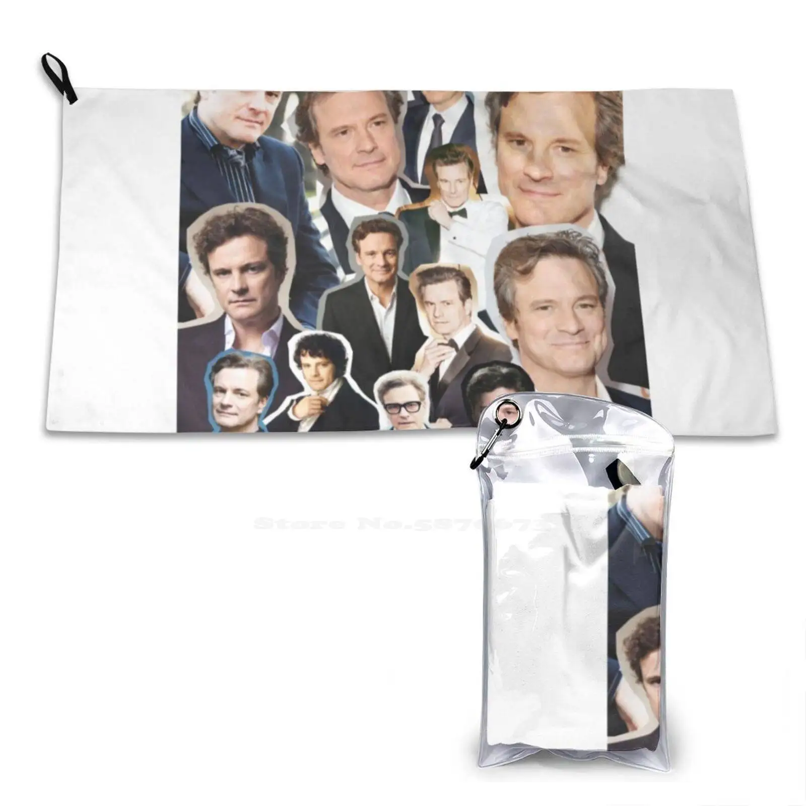 Colin Firth Soft Towel Quick Dry Beach Towel Colin Firth Before I Go To Sleep Collage British Actor Kingsman The Railway Man