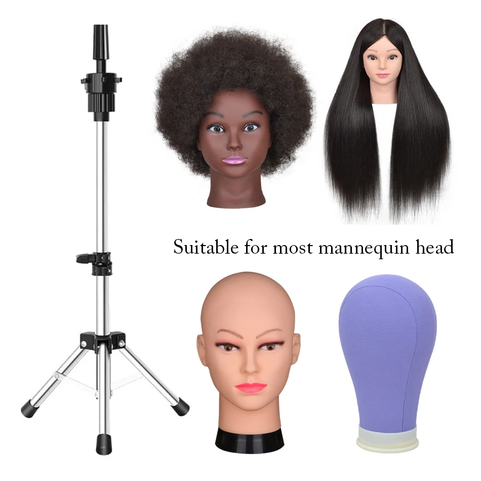 150cm Wig Stand Tripod Mannequin Head Stand for Mannequin Training Head Holder Hairdressing Clamp Tripod Stand Holder