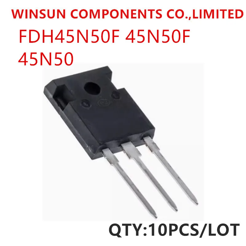 100% New Imported Original FDH45N50F 45N50F 45N50 TO-247 MOS Field Effect Transistor 500V 45A