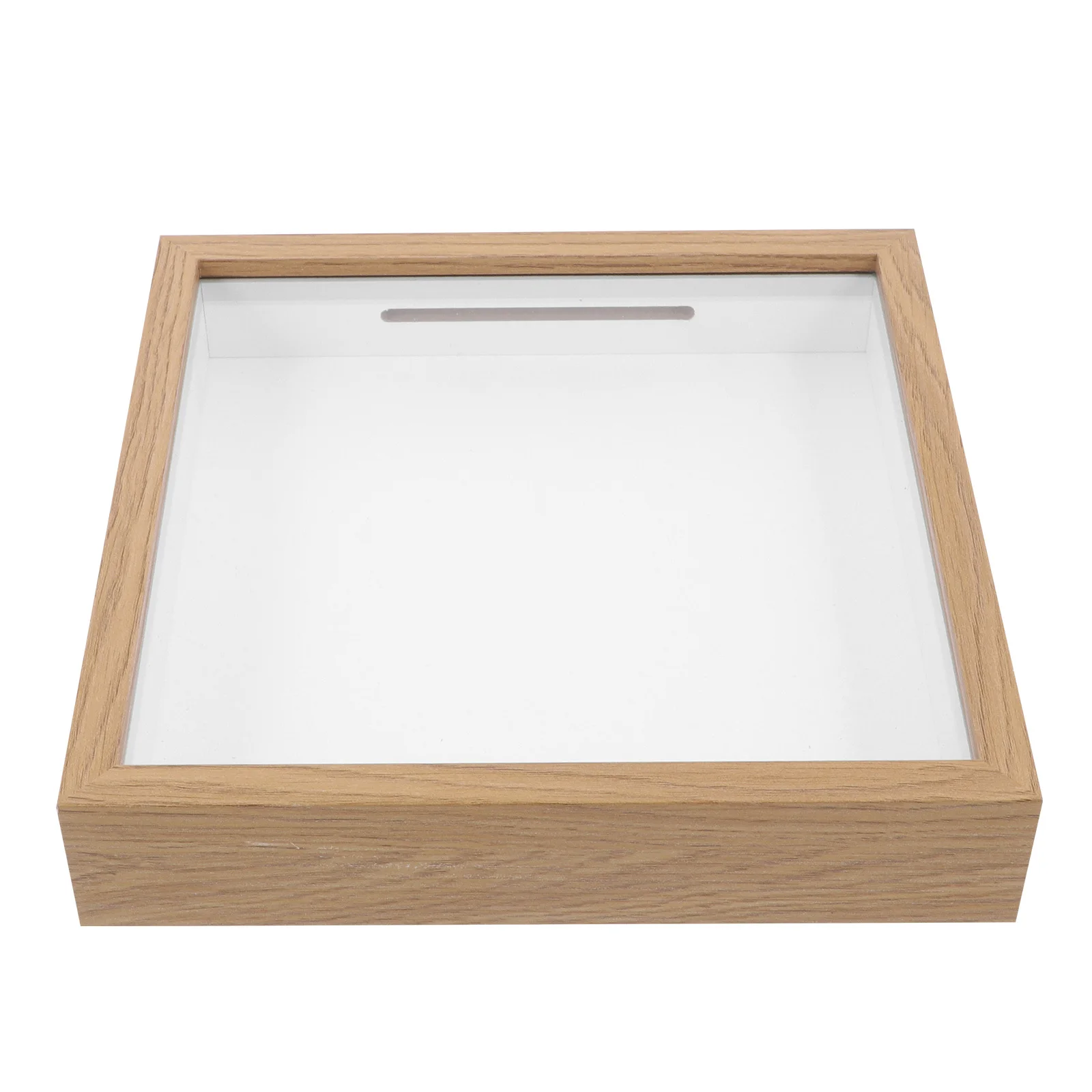 

Compact Saving Pot Photo Frame Piggy Bank Glass Coin Bank Money Jar Clear Window Saving Box for Kids Adults Decoration