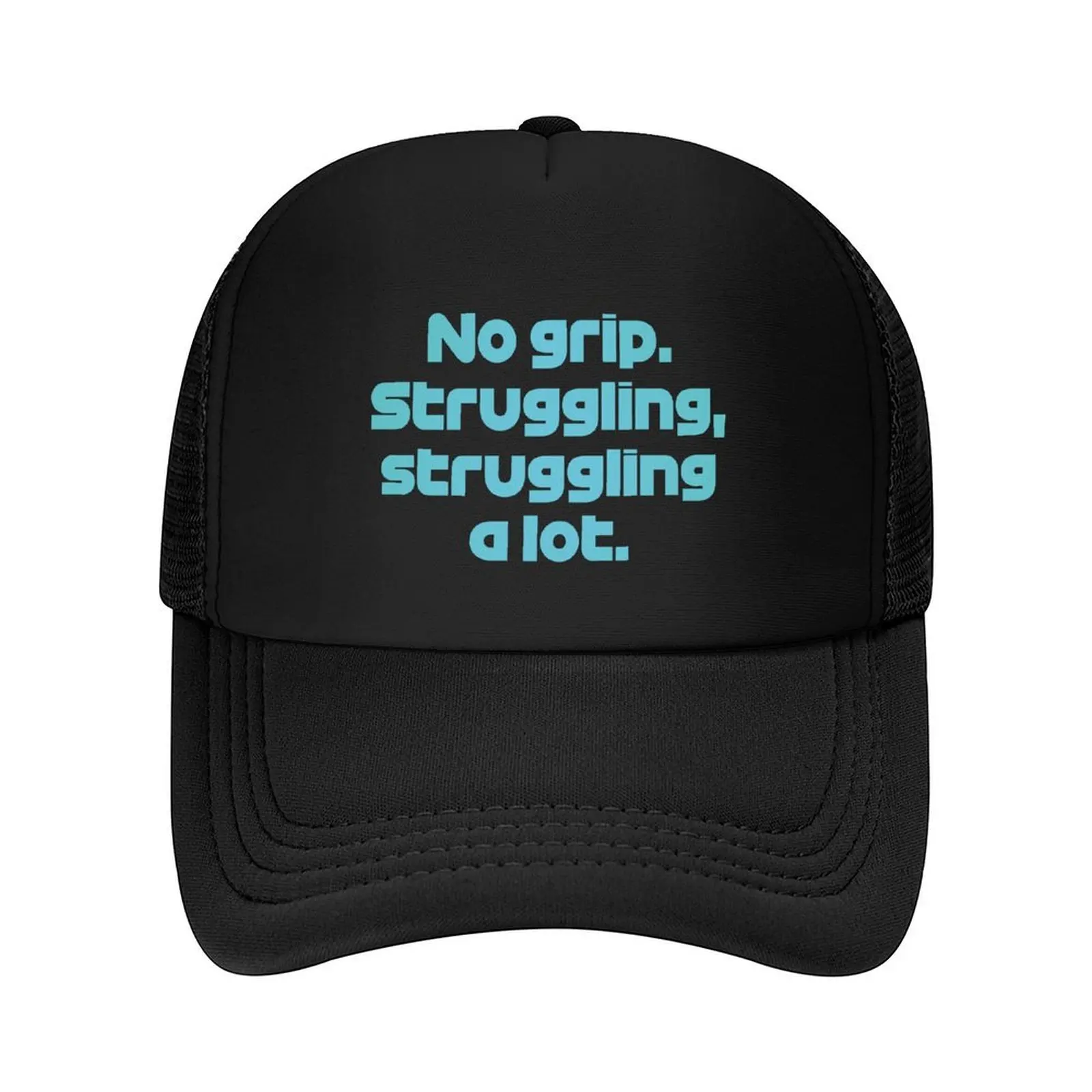 

RUS. No Grip. Struggling a Lot - Best Team Radio Hungarian GP 2022 (Original - Black BG) Baseball Cap Icon Female Men's
