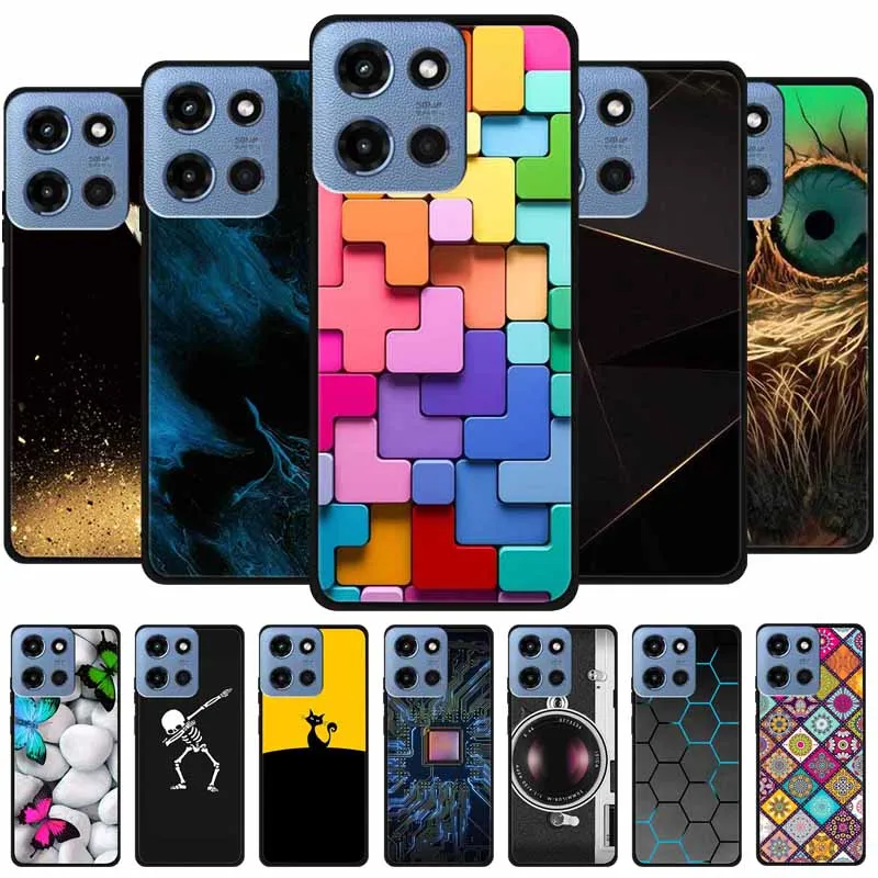 Para moto g 2025 5g caso de luxo tpu macio silicone capa traseira casos de telefone para motorola moto g 2025 6.7 "protetor pára-choques novo coque