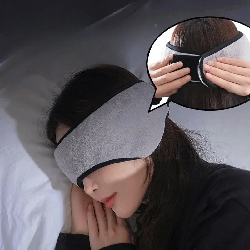 

1 Set Earmuff Sleep Mask Plush Sleeping Mask Eyemuff Eye Cover For Women Warm Relax Plush Blindfold Cotton Eyes Bandage