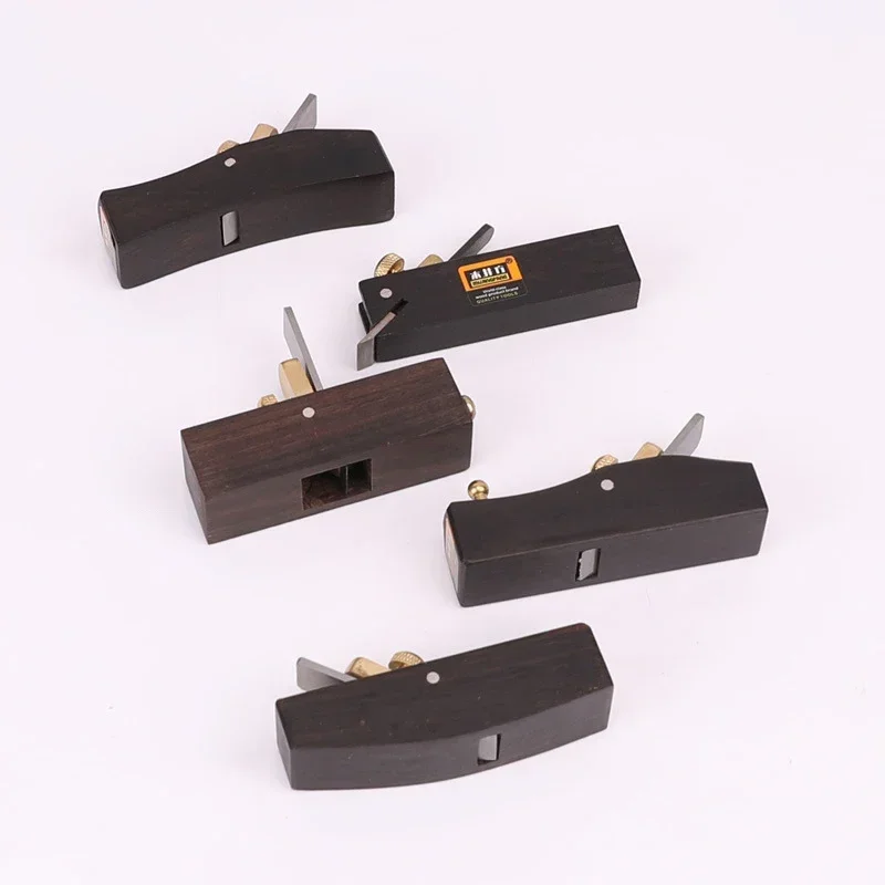 Mini European-style Woodworking Planer Knife Trimming Tool Chamfering Hand Planes Carpenter Ebony High-carbon Steel Wood Planer