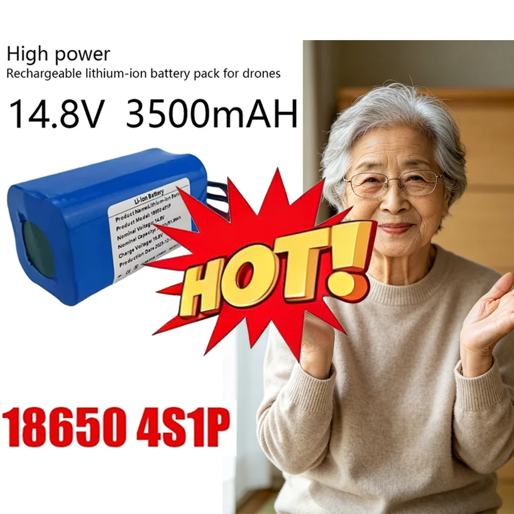 🔧large Capacity 4S1P 14.8V 3500mAh 16.8V Rechargeable Lithium-ion Battery For Various RC Aircraft Quadcopter Engines, Etc. XH2.
