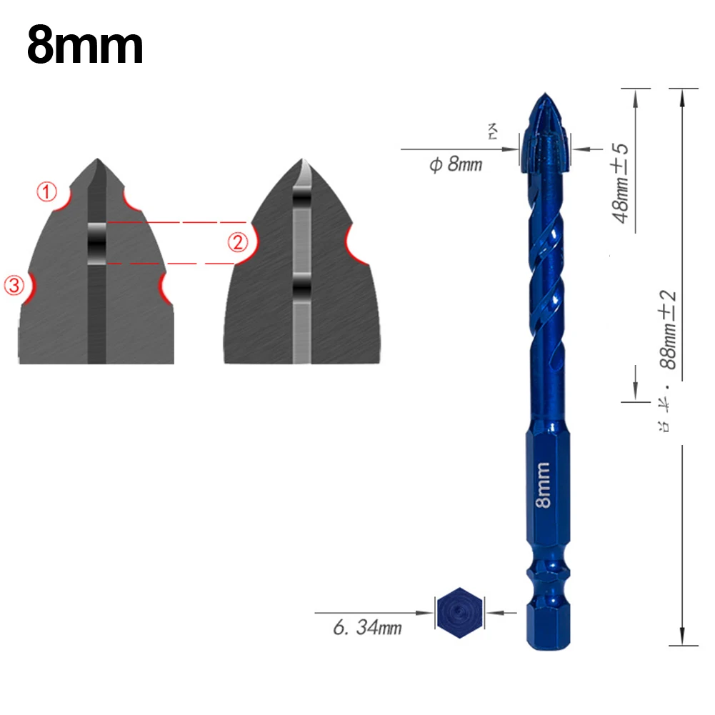 Avoiding Overheating Drill 14 Hex Shank Drill Enduring Securely Clamped U-shaped Chip Groove For Cordless Drills