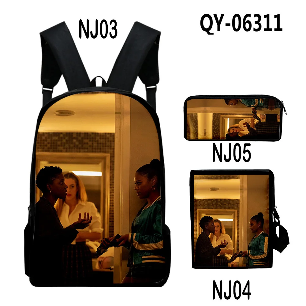 

Harajuku Youthful Peculiar Funny ZOLA 3D Print 3pcs/Set Student Travel bags Laptop Daypack Backpack Shoulder Bag Pencil Case