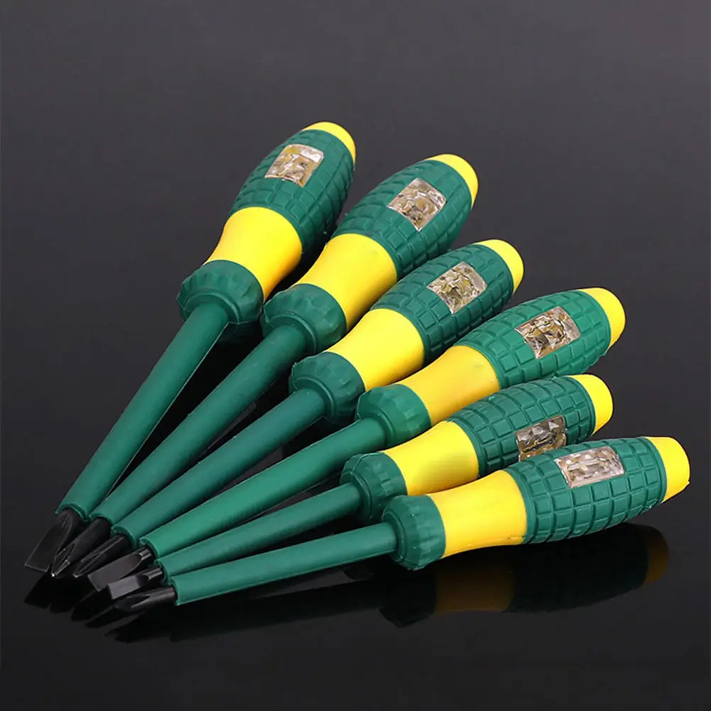 

Измеритель напряжения (тестер) с LED-индикатором, ручкой из ABS+TPR, двойными кристаллическими окнами, для обнаружения утечек электричества, изолированный