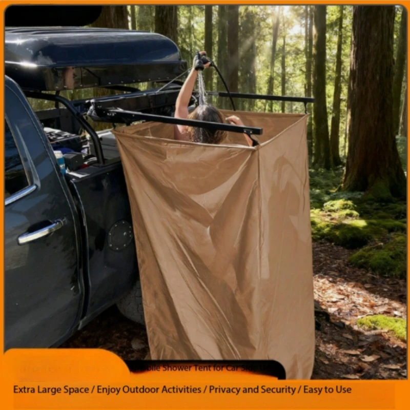 Outdoor go on road trip car portable single bath shower tent outdoor mobile locker room