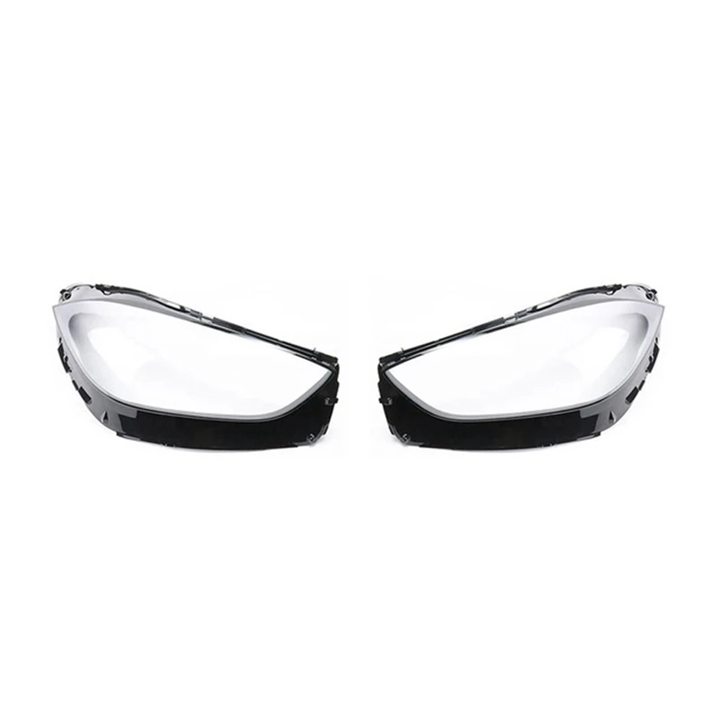 1 Pair Car Front Headlight Cover Lampshade Glass Lens Shell For Mercedes-Benz C-Class W206 2021 2022 L+R