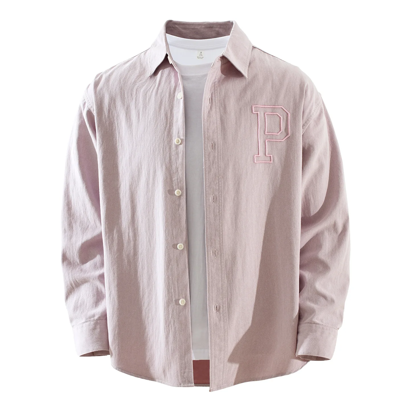 

New Japanese Style Long Sleeve Embroidered Shirt Men's Fashionable Casual Loose Top Artistic Loose Fit Daily Wear