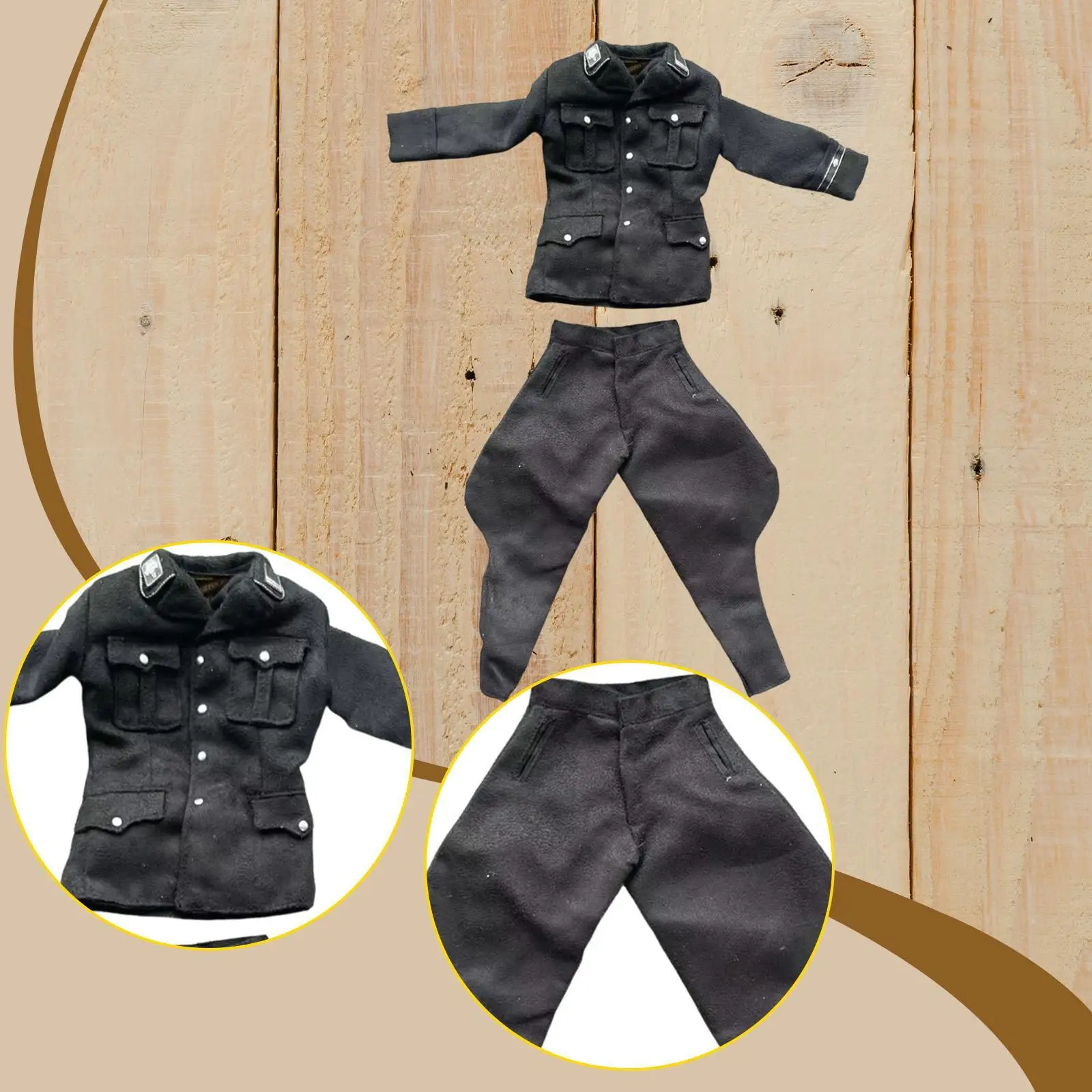 

Топ 1/6 с брюками, стильная повседневная верхняя одежда, униформа, костюм, мини-одежда, костюм для куклы 12 дюймов, аксессуары для фигурок